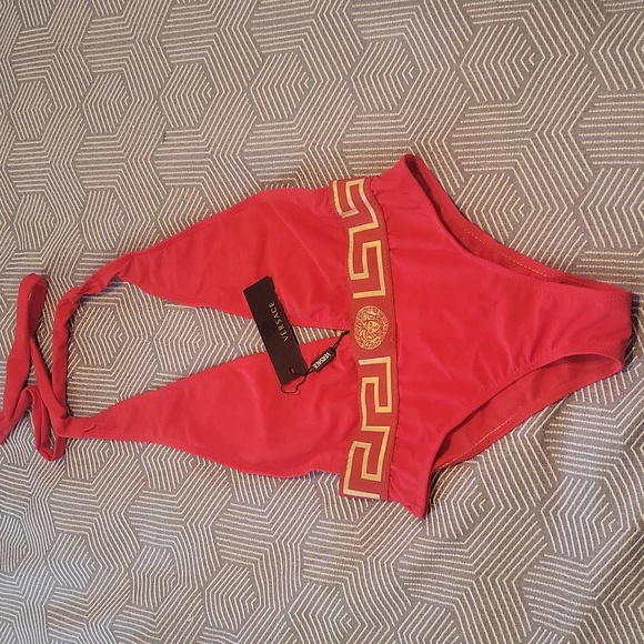 Versace Red and Gold Swimwear - Picture 4 of 6
